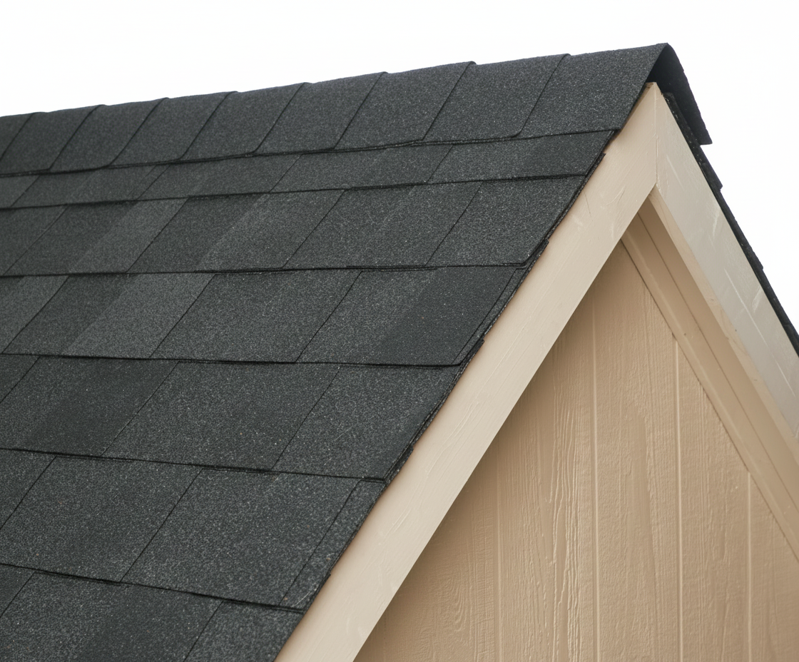 Beige house with Charcoal roof