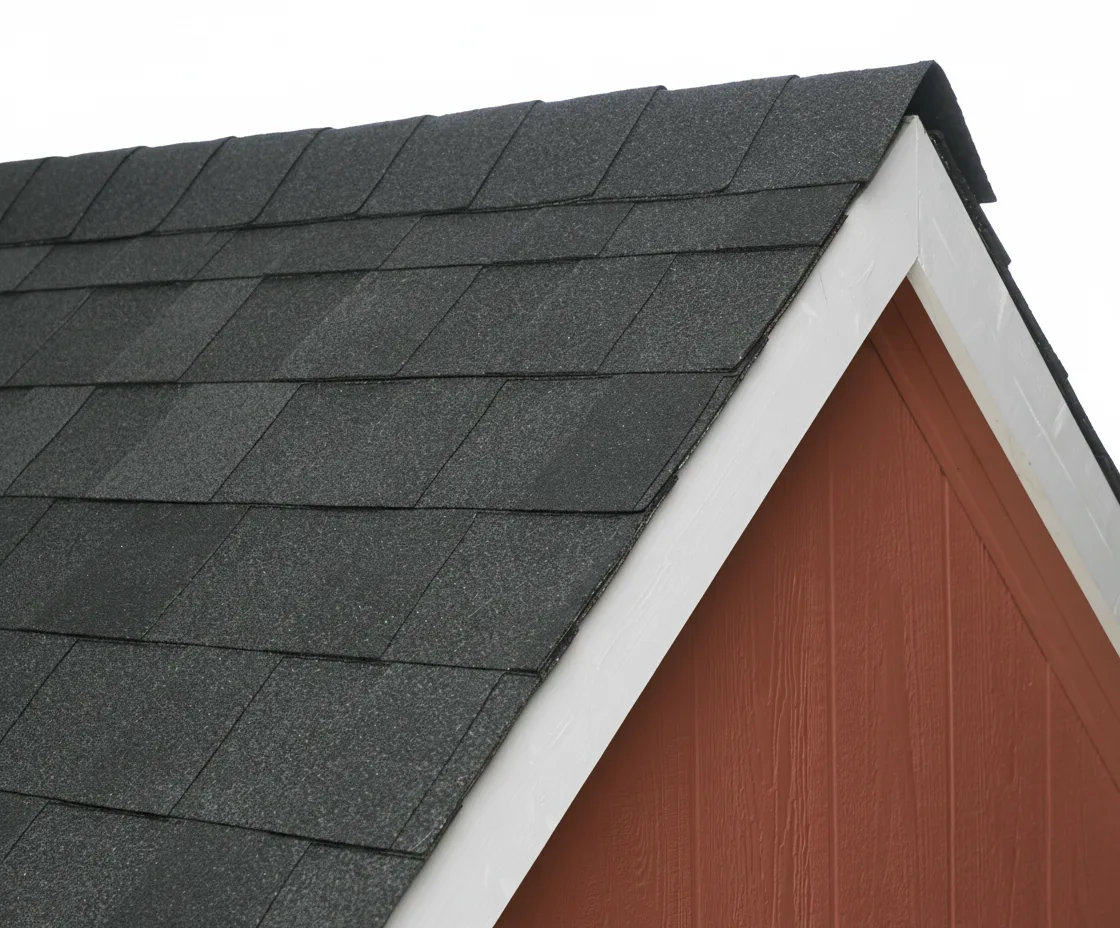 Brick Red house with Charcoal roof