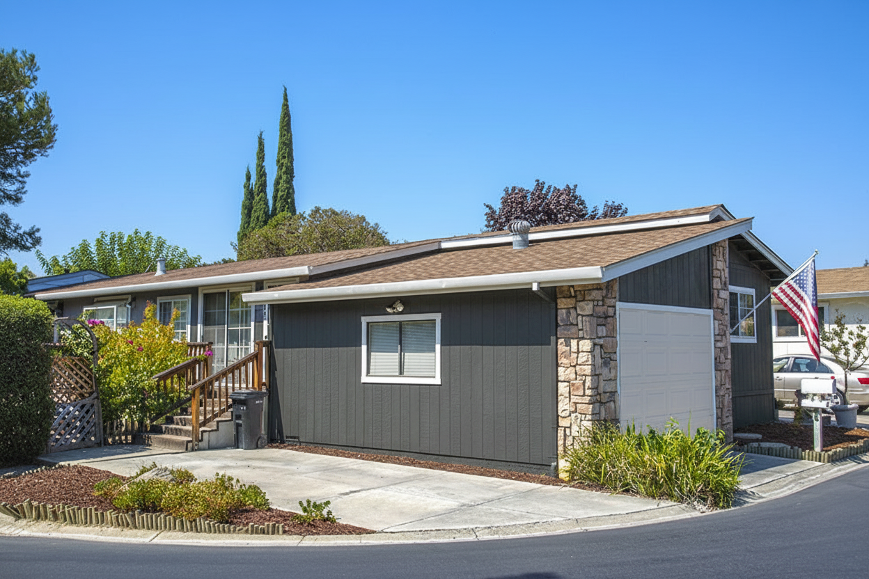 Dark Gray house with Weathered Wood roof using Landmark Resawn Shake