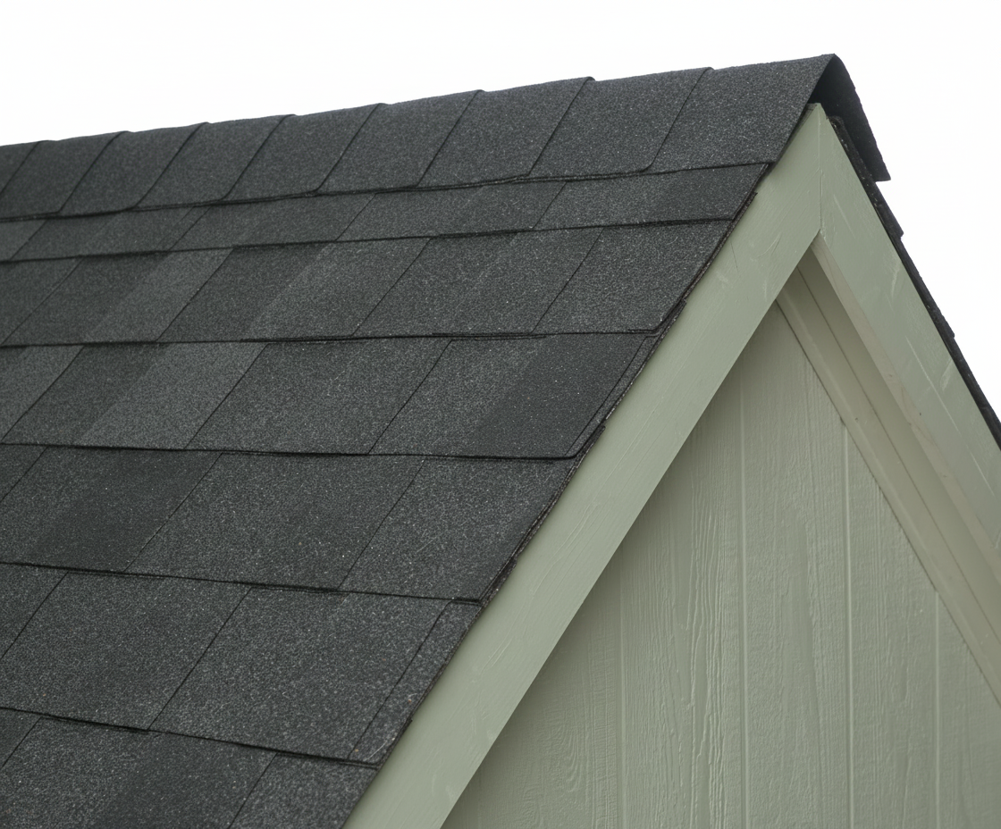 Sage Green house with Charcoal roof