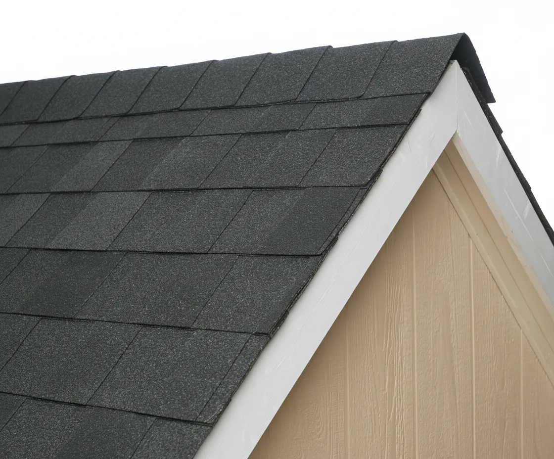 Tan house with Charcoal roof