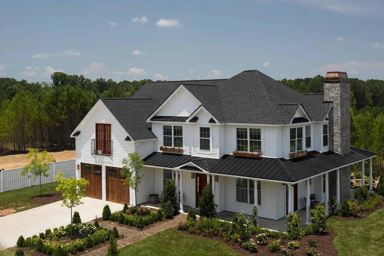 Home with CertainTeed Landmark Pro Cinder Black roof