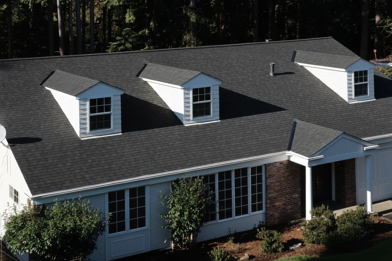 Home with CertainTeed Landmark Black Walnut roof