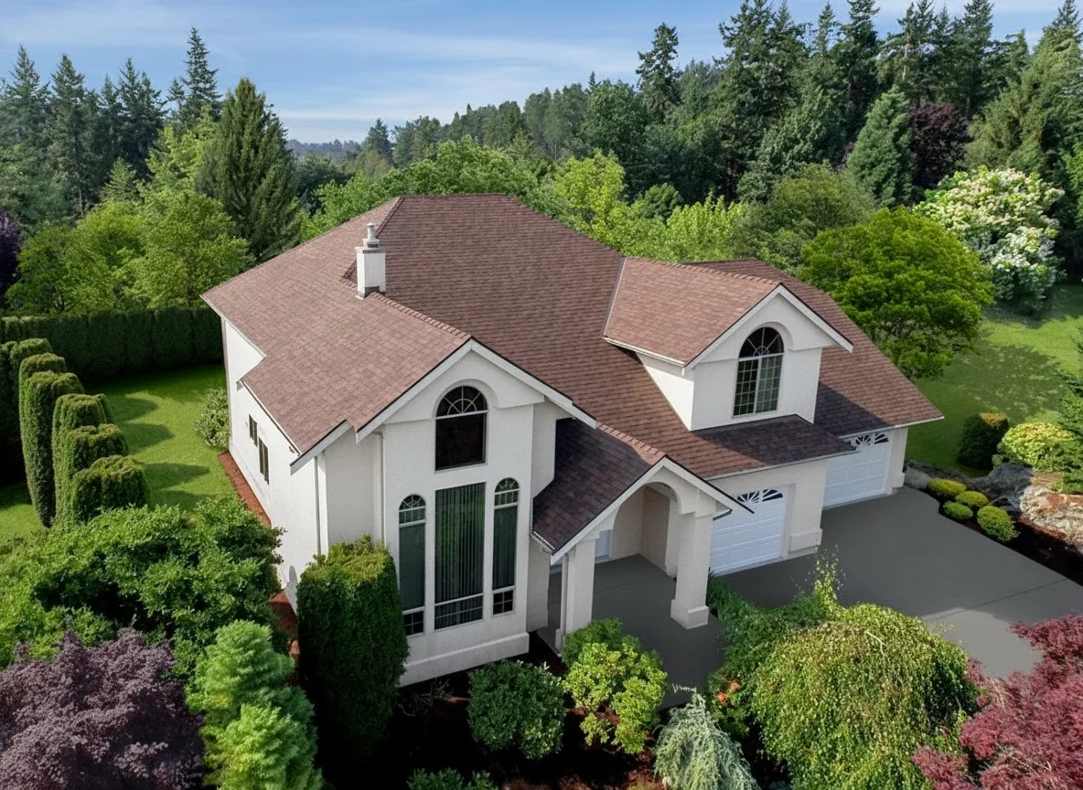 Home with Malarkey Legacy Scotchgard Antique Brown roof