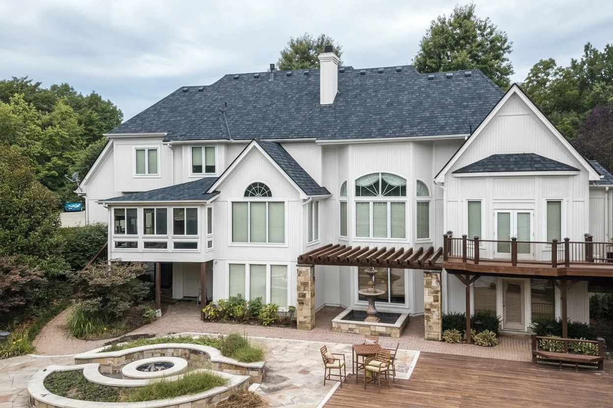Home with CertainTeed Belmont Black Granite roof