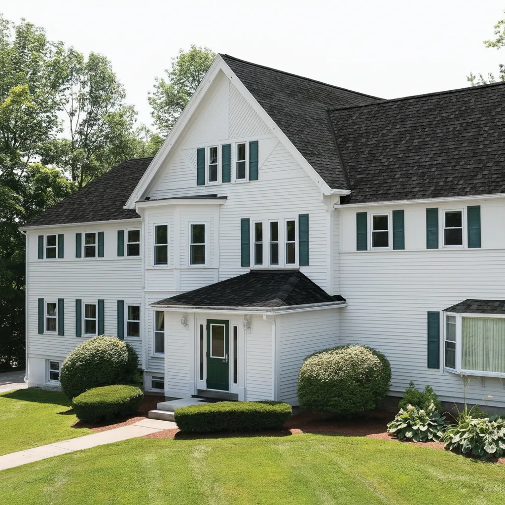 Home with IKO Cambridge Charcoal Grey roof