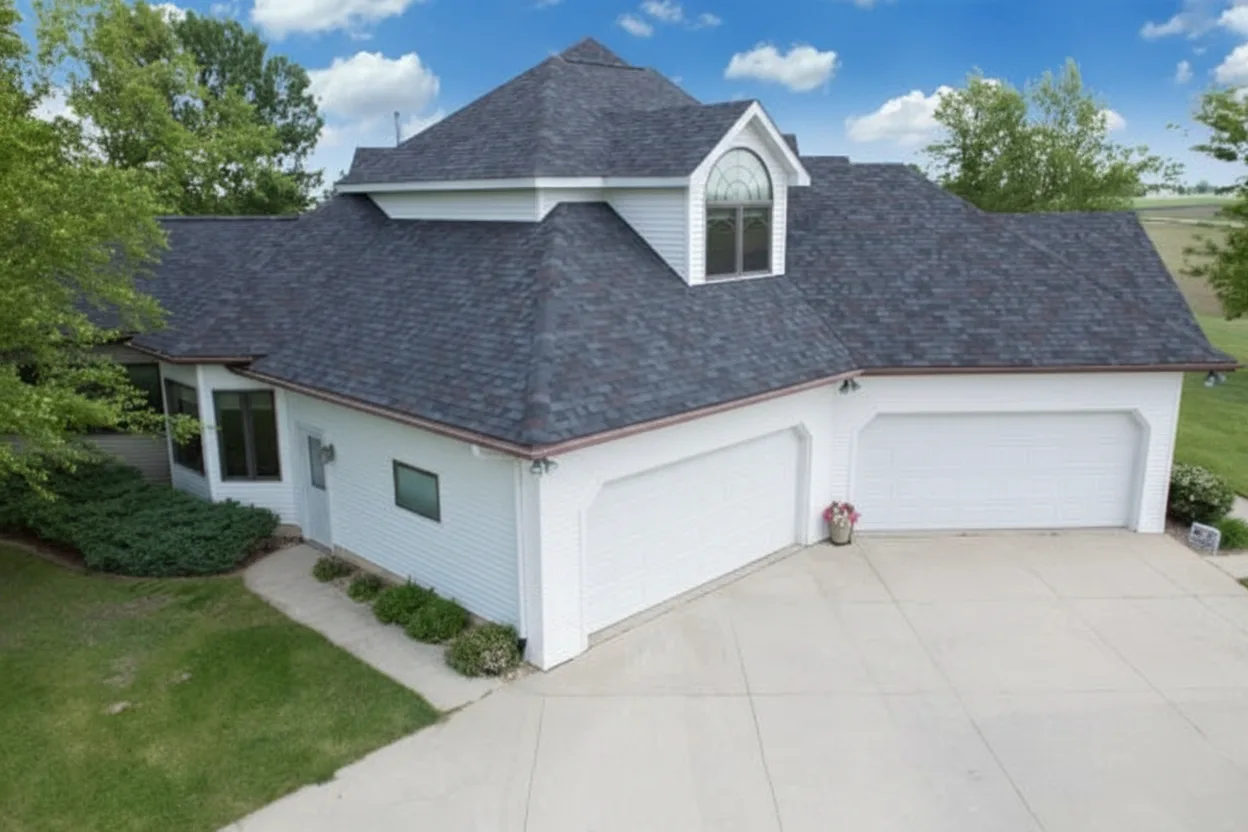 Home with Malarkey Legacy Scotchgard Black Oak roof