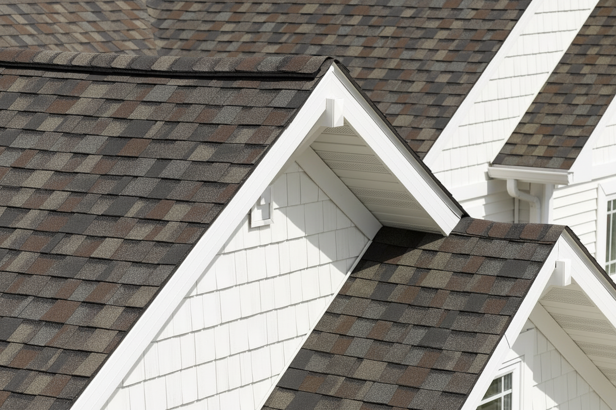 Home with CertainTeed Landmark Pro Max Def Driftwood roof