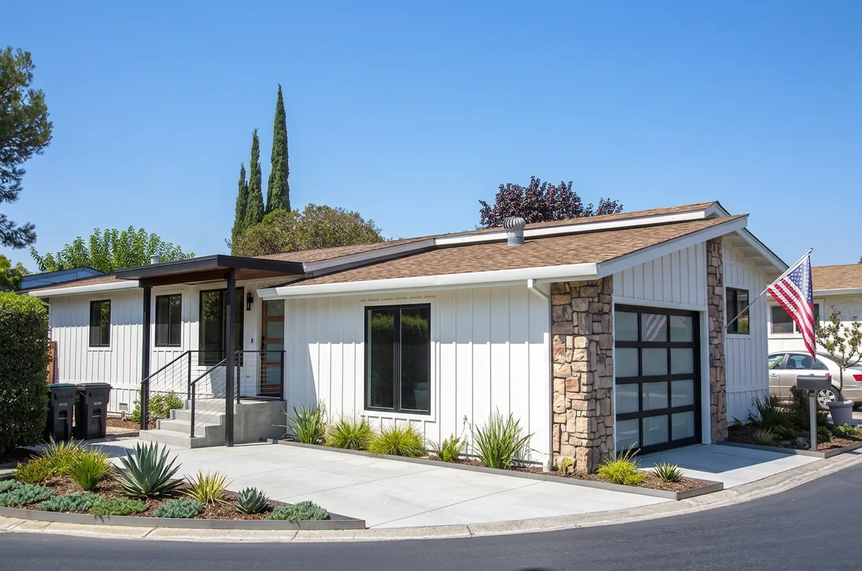 Modern Farmhouse home with Weathered Wood roof -- CertainTeed Landmark Resawn Shake (right-34)