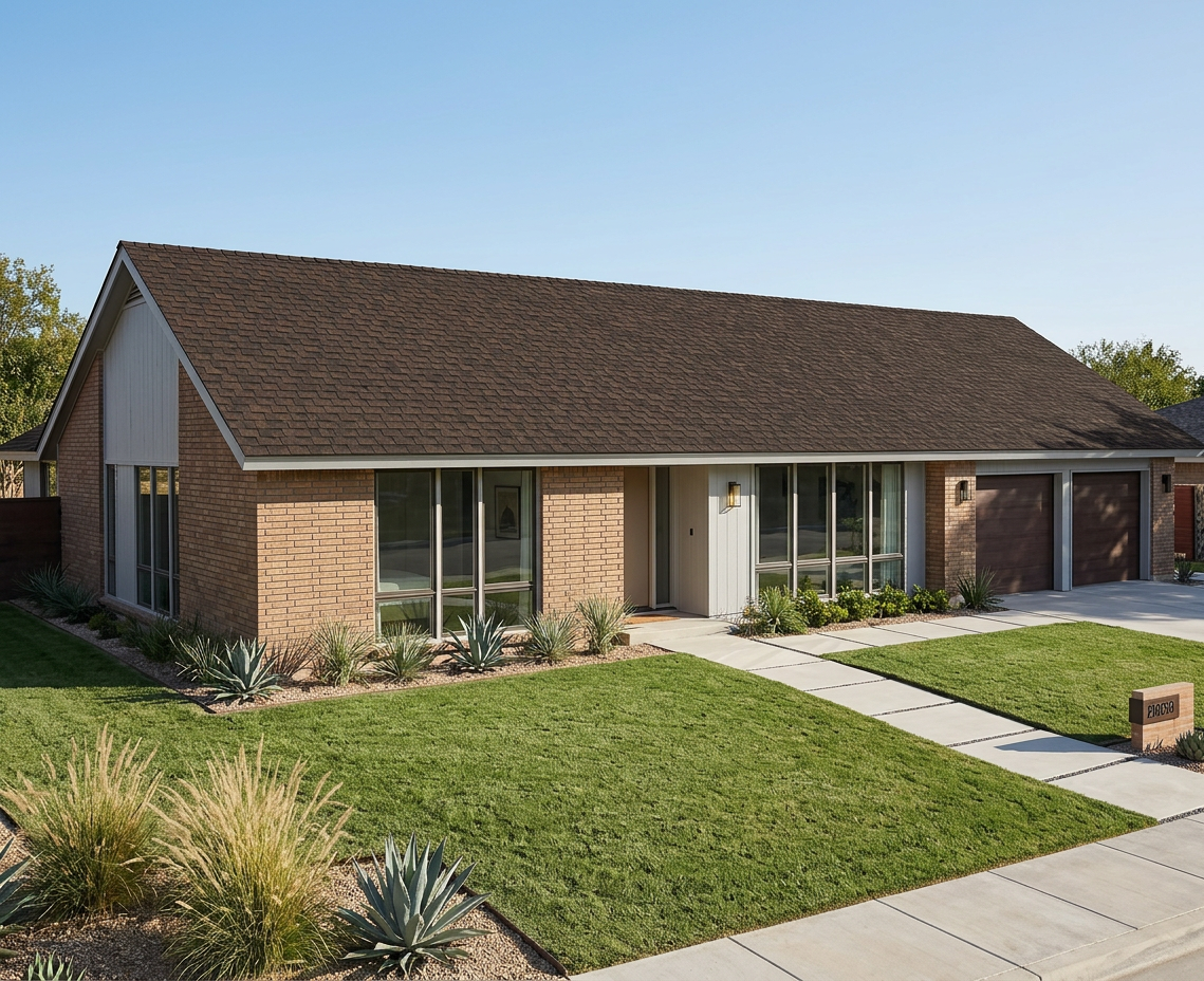 Florida home with Pinnacle Pristine BURNT HICKORY roof
