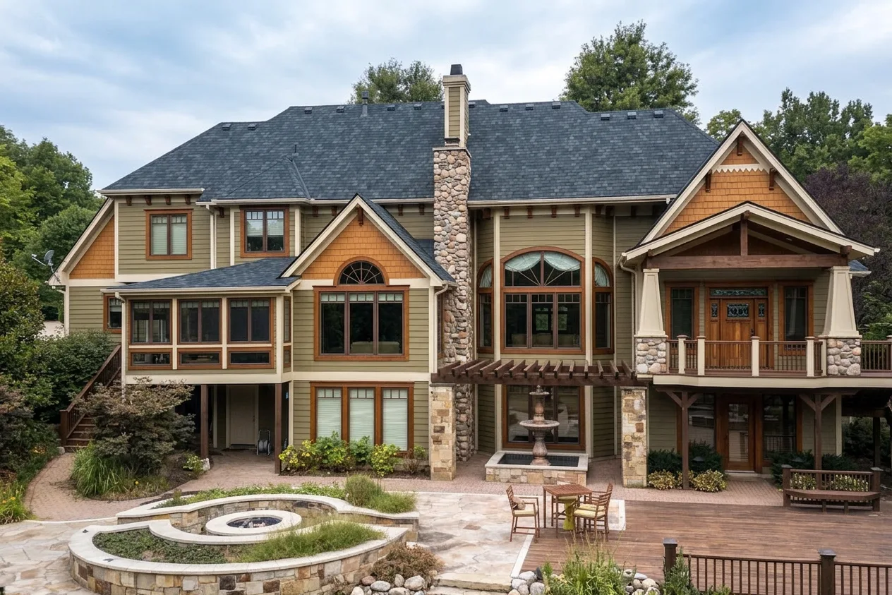 Florida home with Belmont Black Granite roof