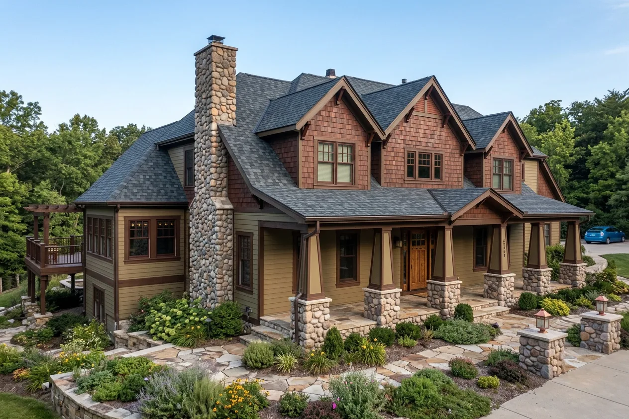 Florida home with Belmont Black Granite roof