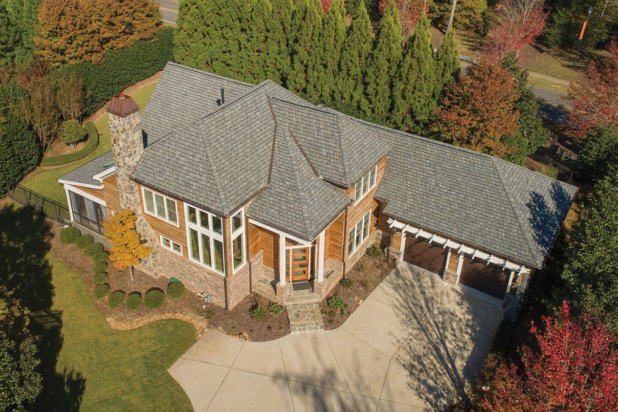 Florida home with Belmont Stonegate Gray roof