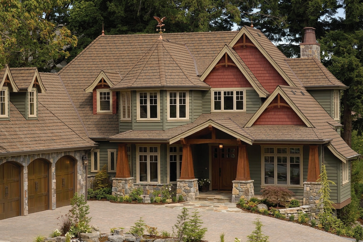 Florida home with Grand Manor Brownstone roof