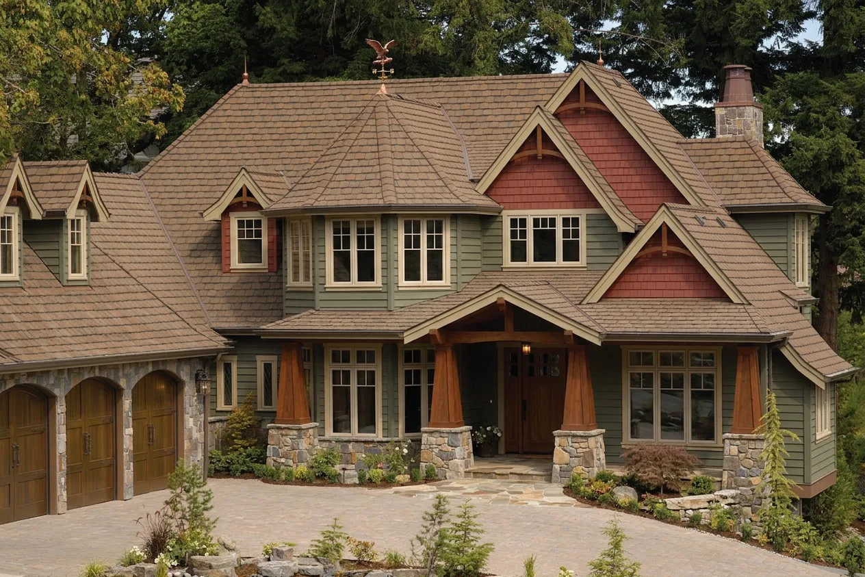 Florida home with Grand Manor Brownstone roof