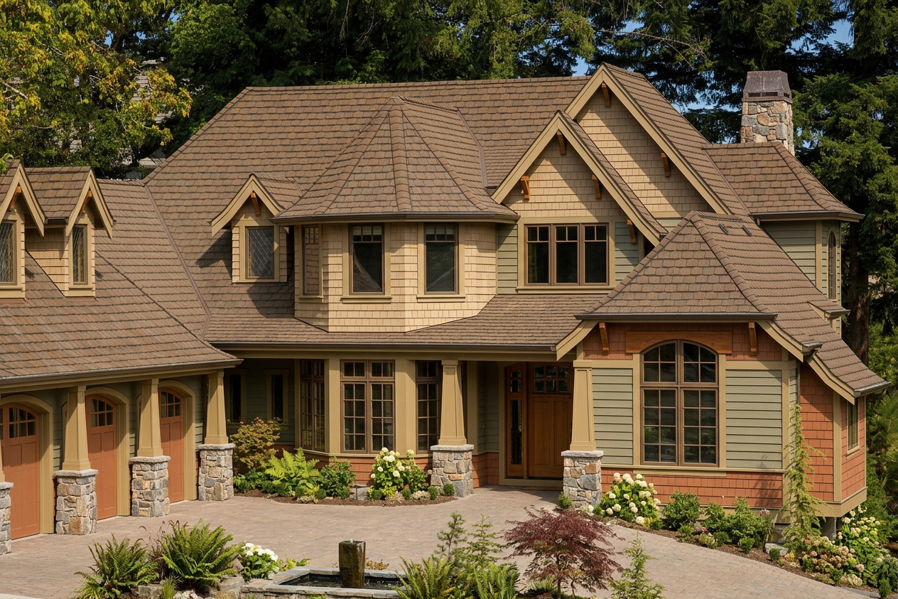 Florida home with Grand Manor Brownstone roof