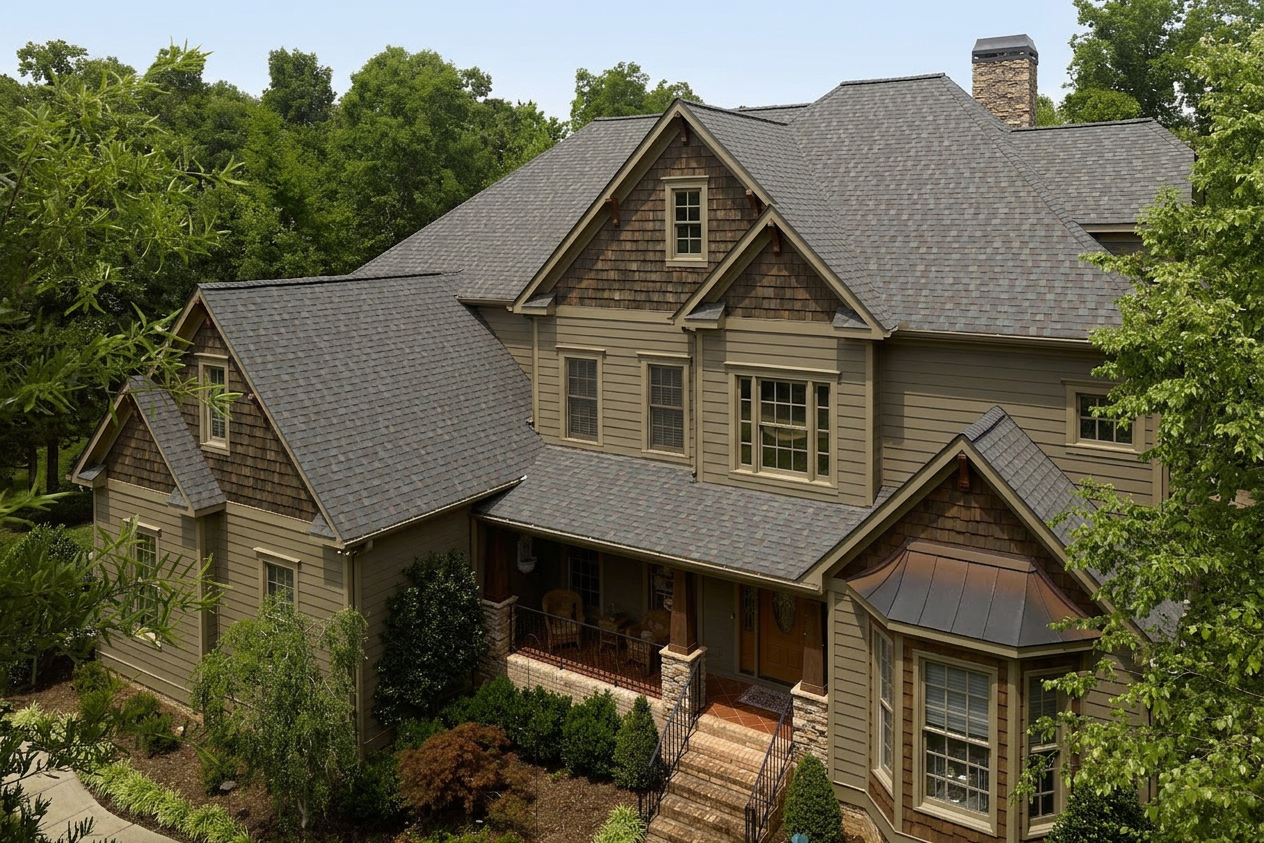 Florida home with Landmark Driftwood roof