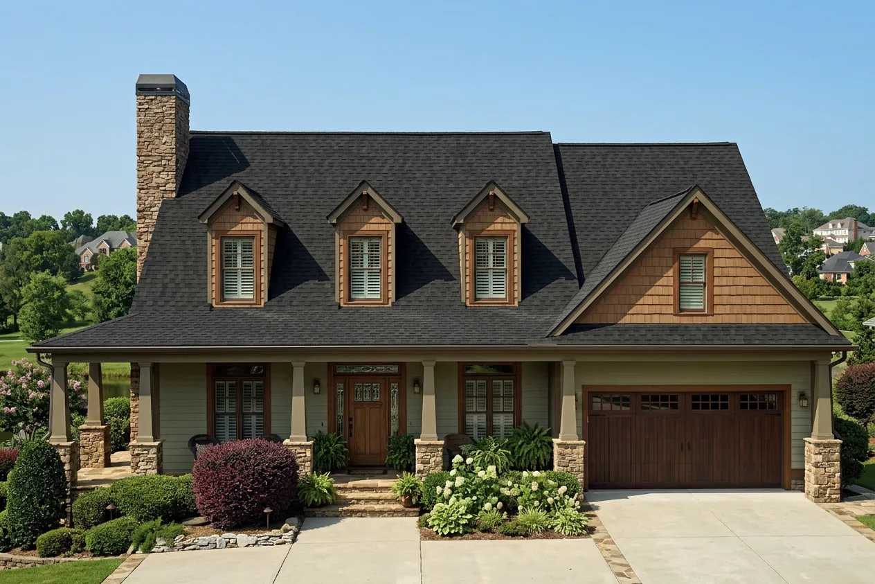 Florida home with Landmark Pro Max Def Black Walnut roof