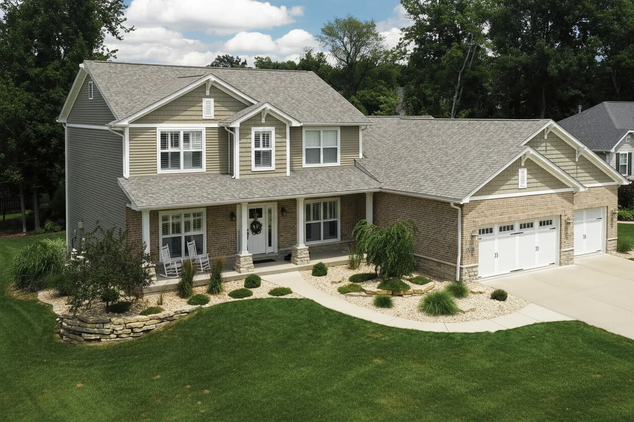 Florida home with Landmark Pro Max Def Cobblestone Gray roof
