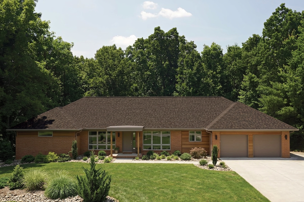 Florida home with Landmark Pro Max Def Heather Blend roof