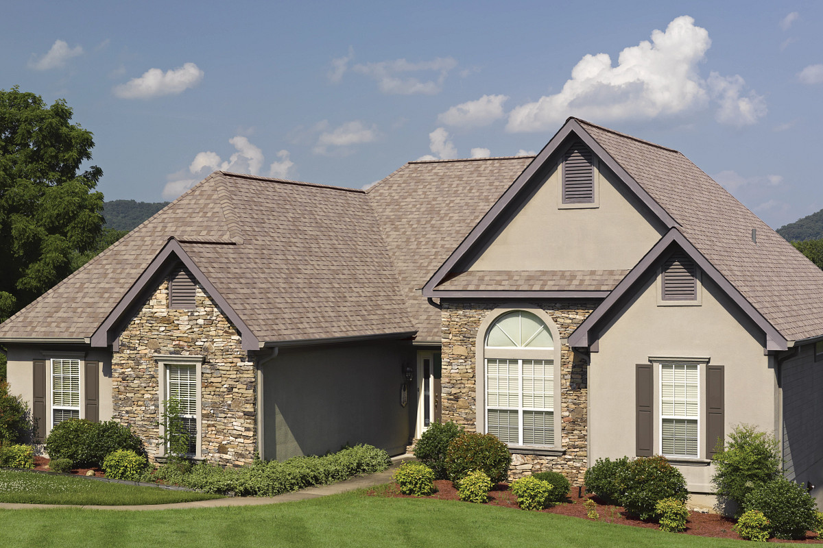 Home with CertainTeed Landmark Pro Max Def Mojave Tan roof
