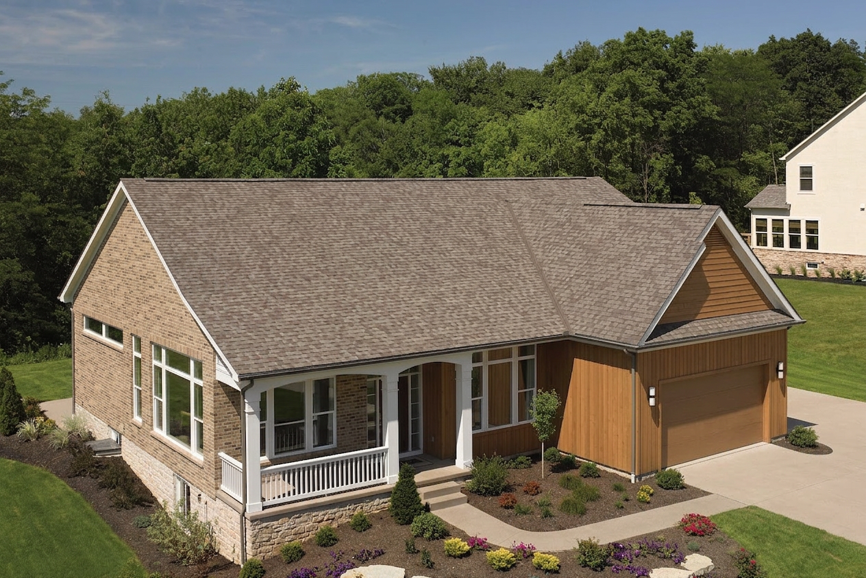 Florida home with Landmark Weathered Wood roof