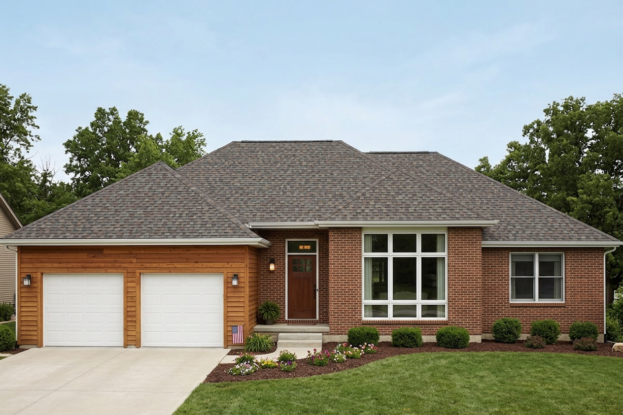 Florida home with Northgate Climateflex Max Def Driftwood roof