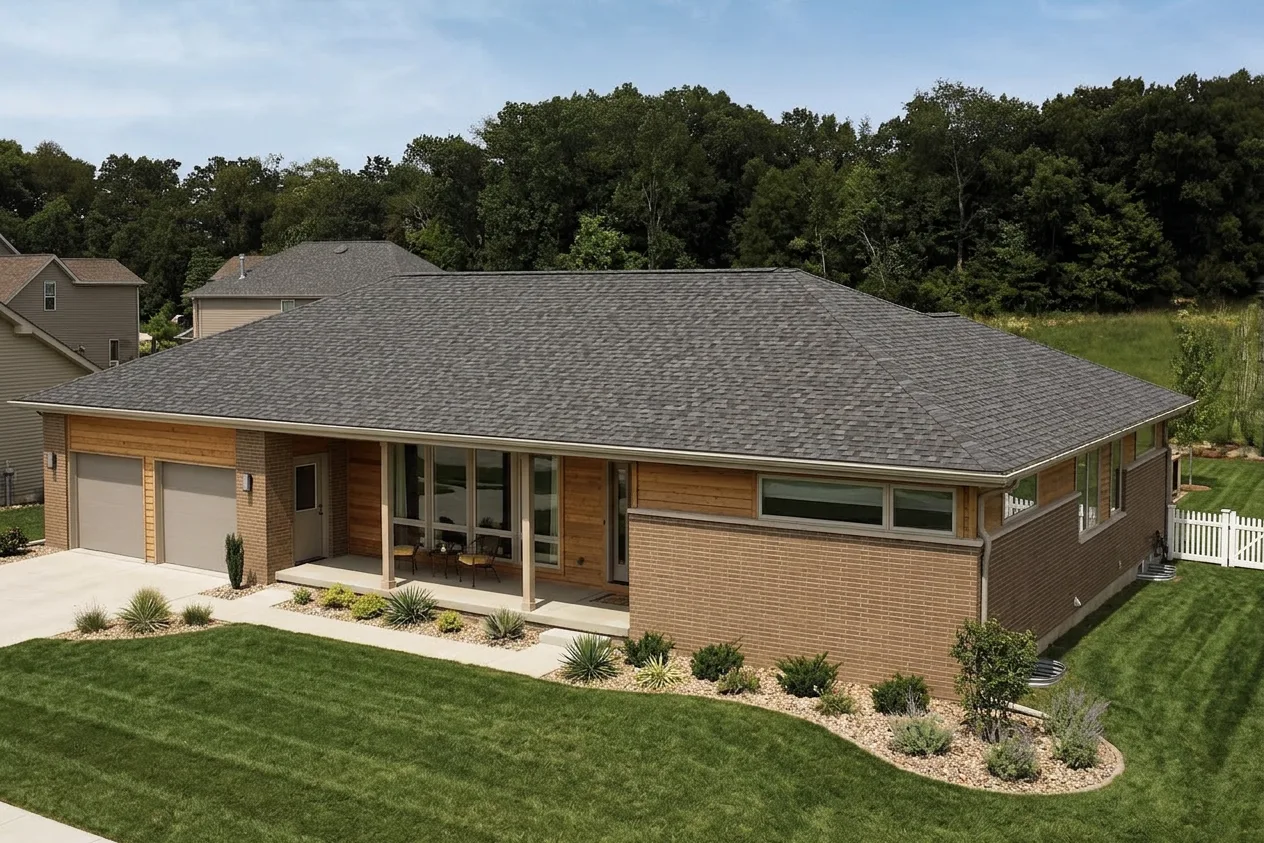 Florida home with Northgate Climateflex Max Def Driftwood roof