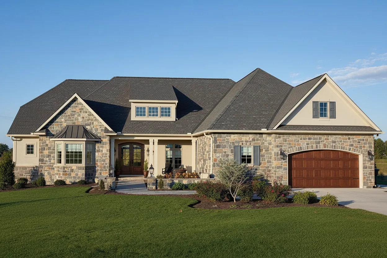 Florida home with Camelot II Royal Slate roof
