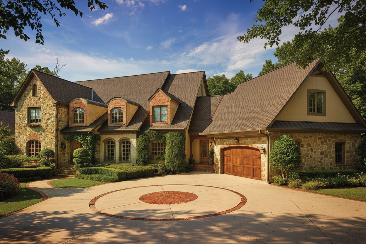 Florida home with Grand Sequoia Grand Sequoia Mesa Brown roof