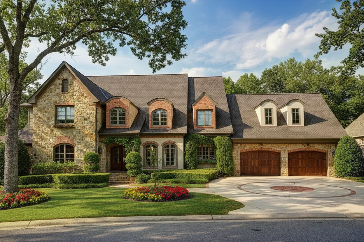 Florida home with Grand Sequoia Mesa Brown roof