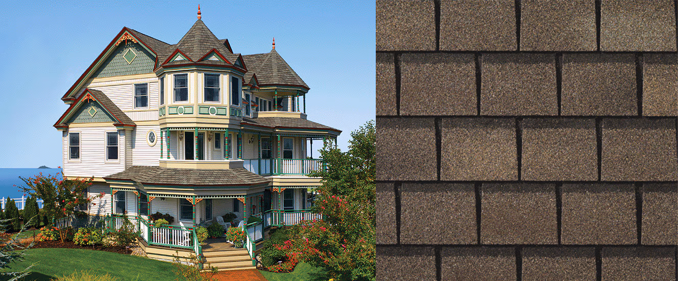 Home with GAF Slateline Slateline Weathered Slate roof