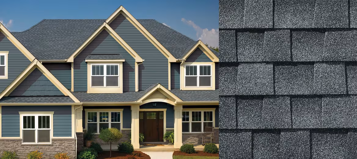 Home with GAF Timberline AS II Timberline As Ii Pewter Gray roof