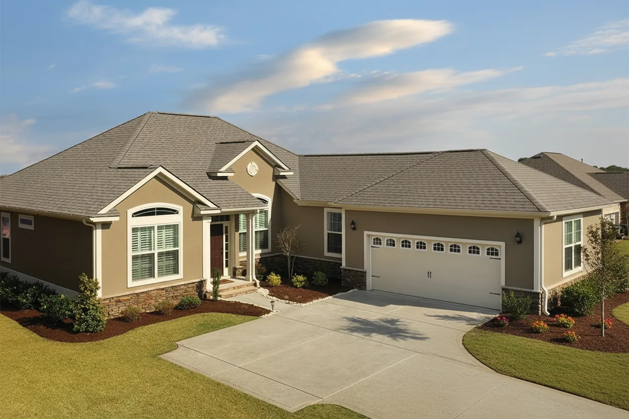 Florida home with Timberline HDZ Driftwood roof