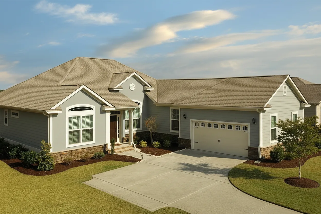 Florida home with Timberline HDZ Golden Amber roof