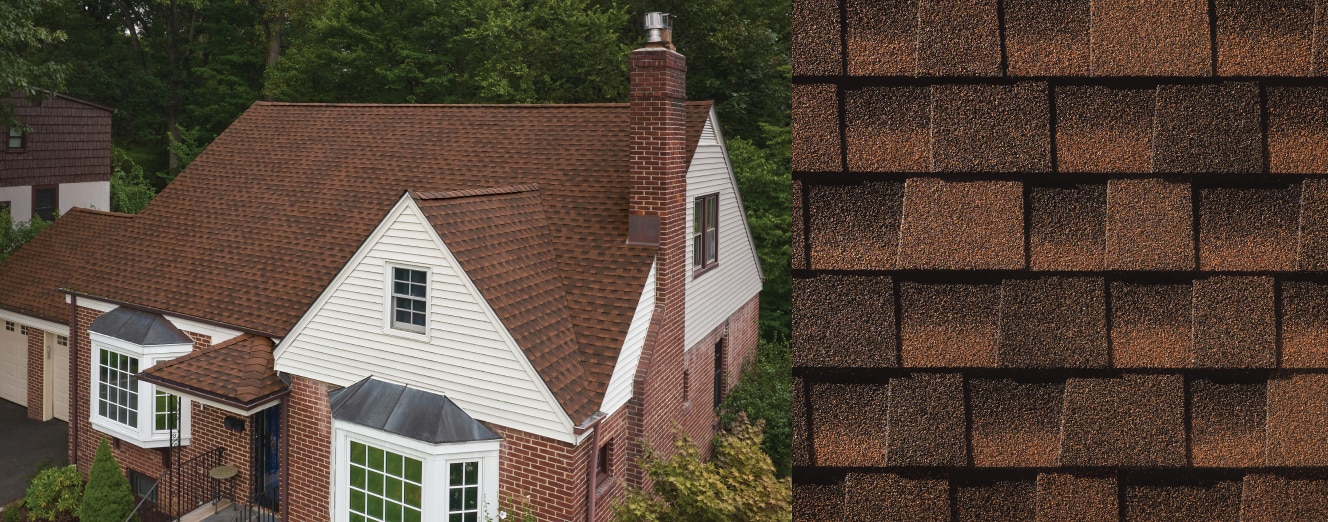 Home with GAF Timberline HDZ Hickory roof