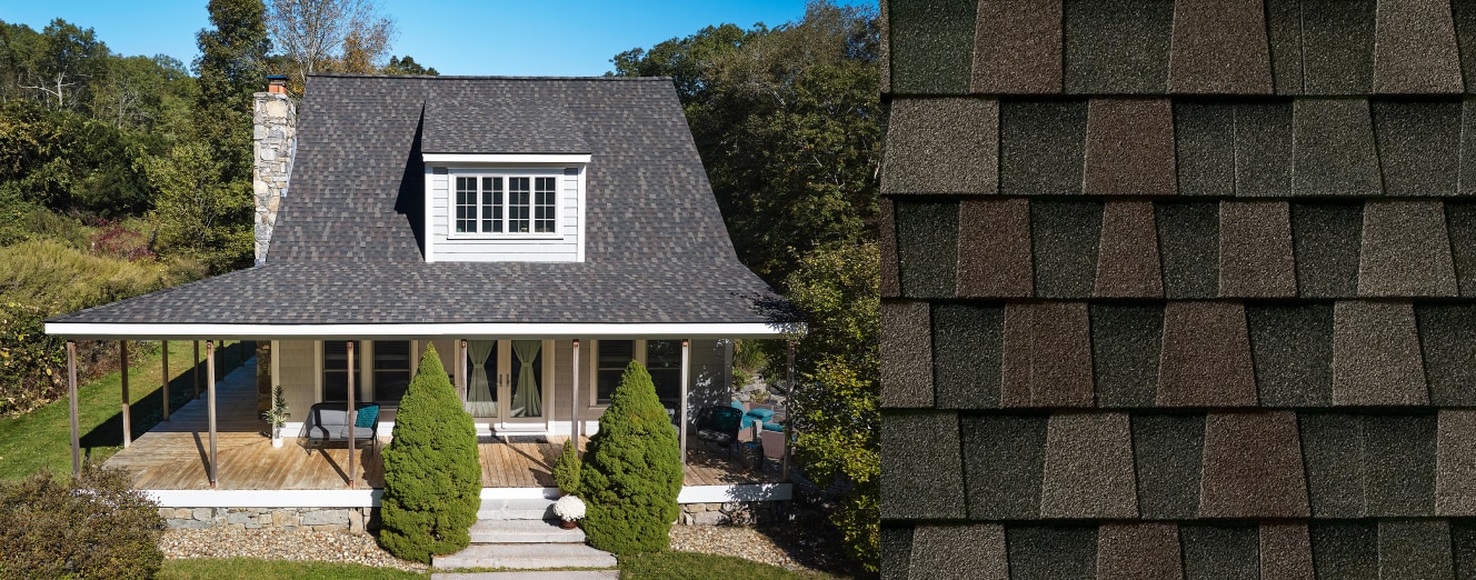 Home with GAF Timberline HDZ Midnight Mesa roof