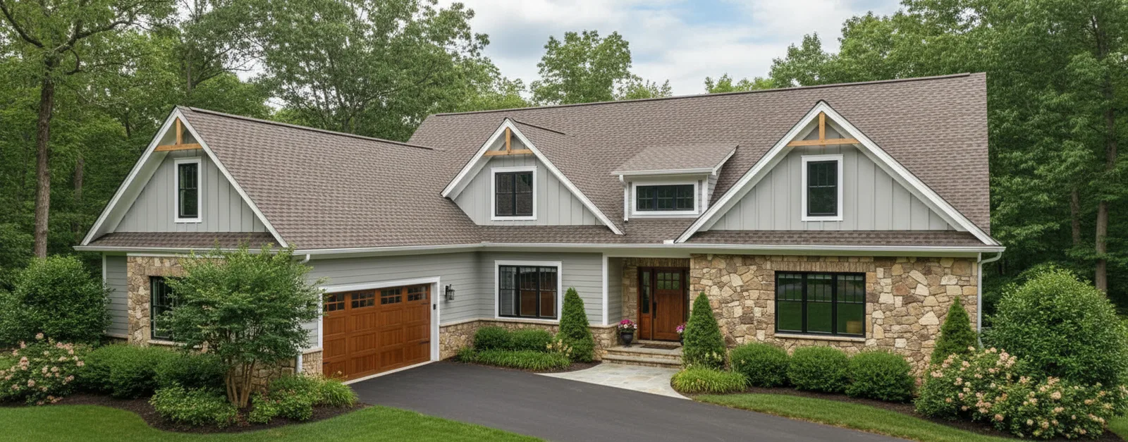 Florida home with Timberline HDZ Mission Brown roof