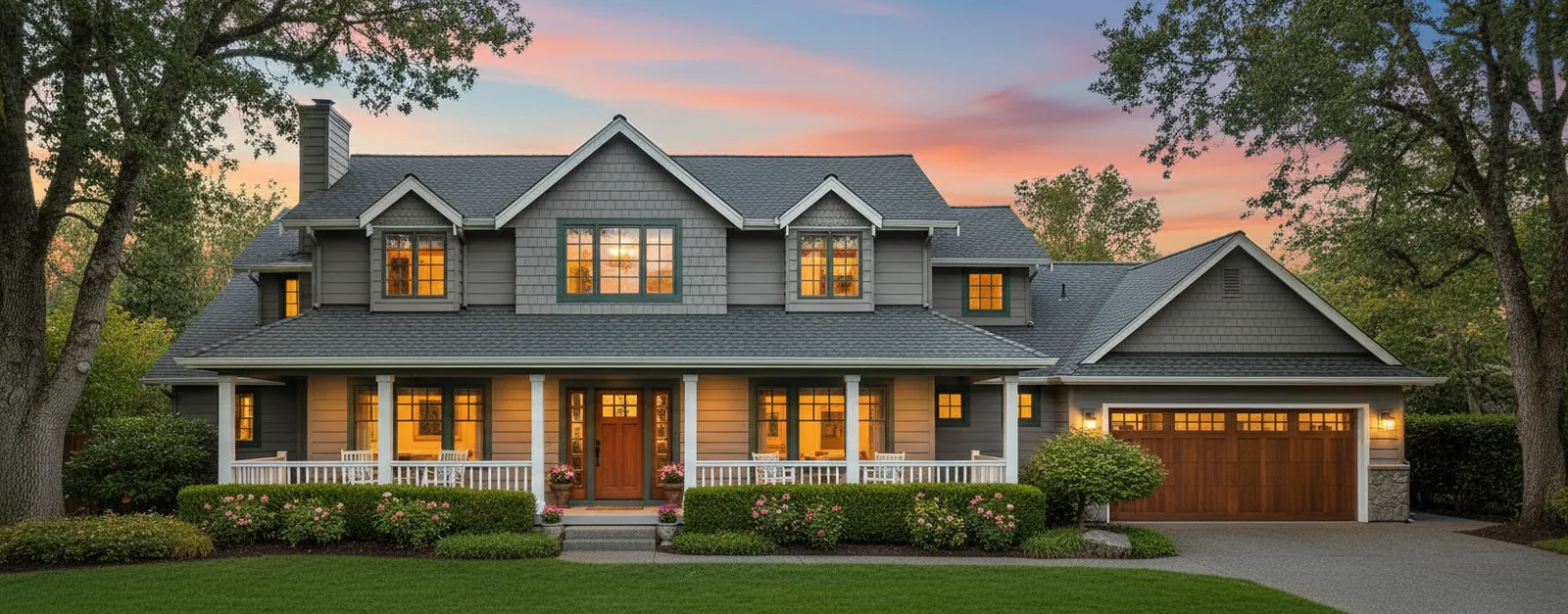 Florida home with Timberline UHDZ with UltraMat Pewter Gray roof
