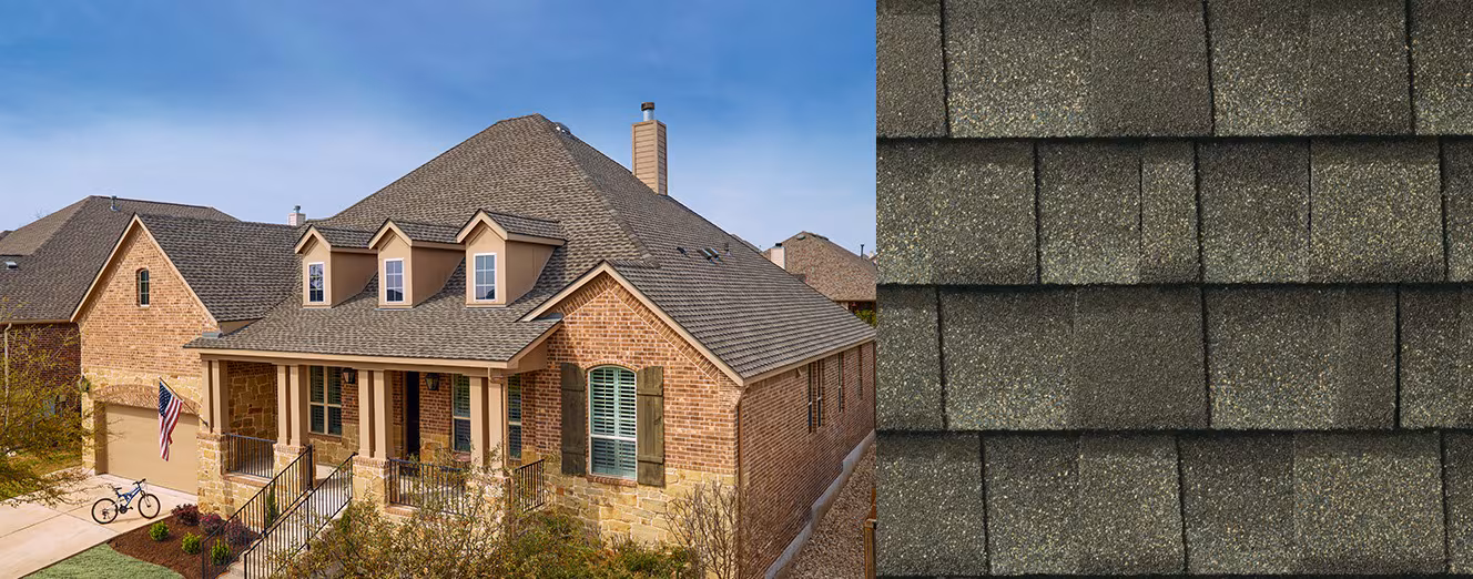 Home with GAF Timberline UHDZ with UltraMat Timberline Uhdz With Ultramat Weathered Wood roof