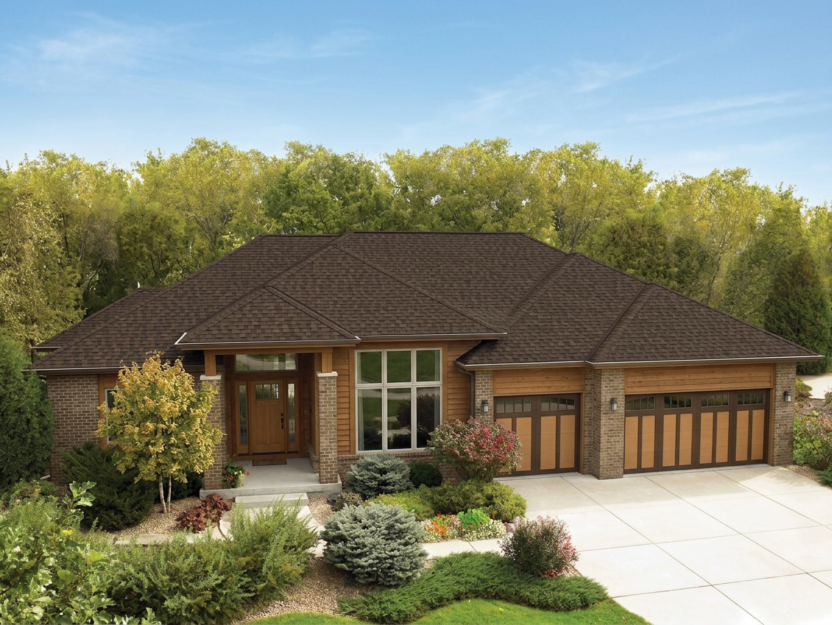 Florida home with Cambridge Dual Brown roof