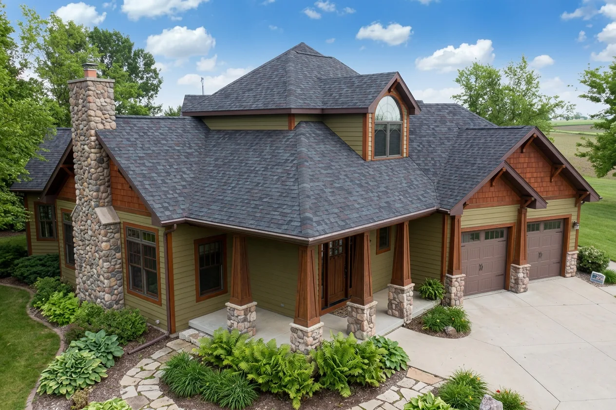 Florida home with Legacy Scotchgard Black Oak roof