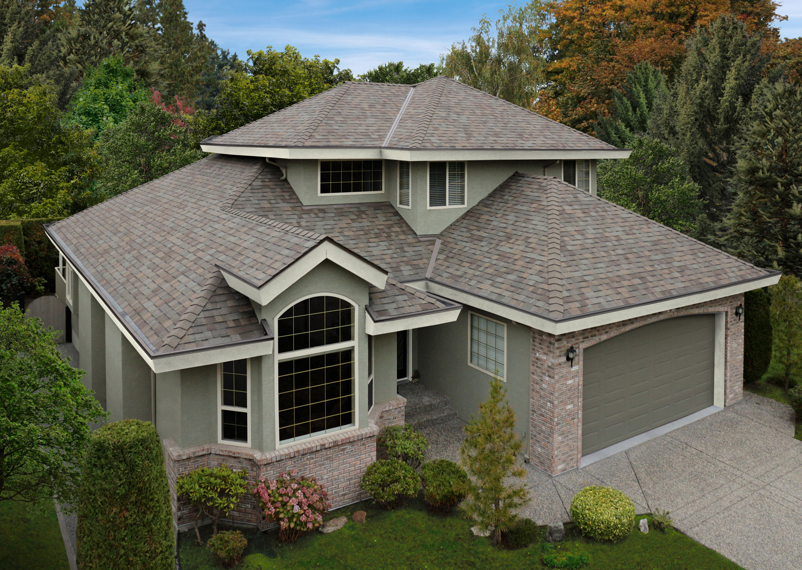 Florida home with Legacy Scotchgard Natural Wood roof