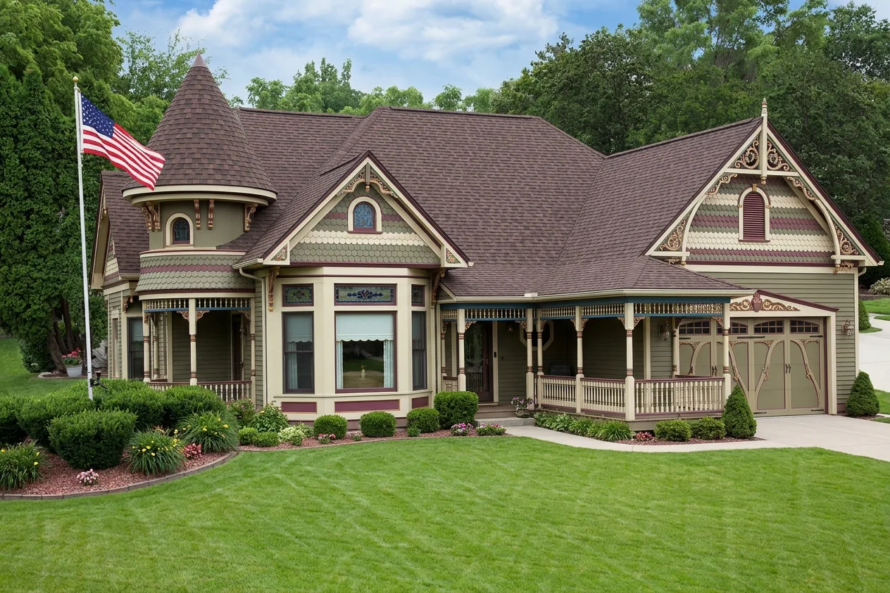 Florida home with Vista AR Antique Brown roof