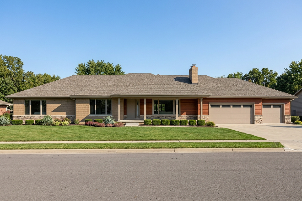 Florida home with Vista AR Natural Wood roof