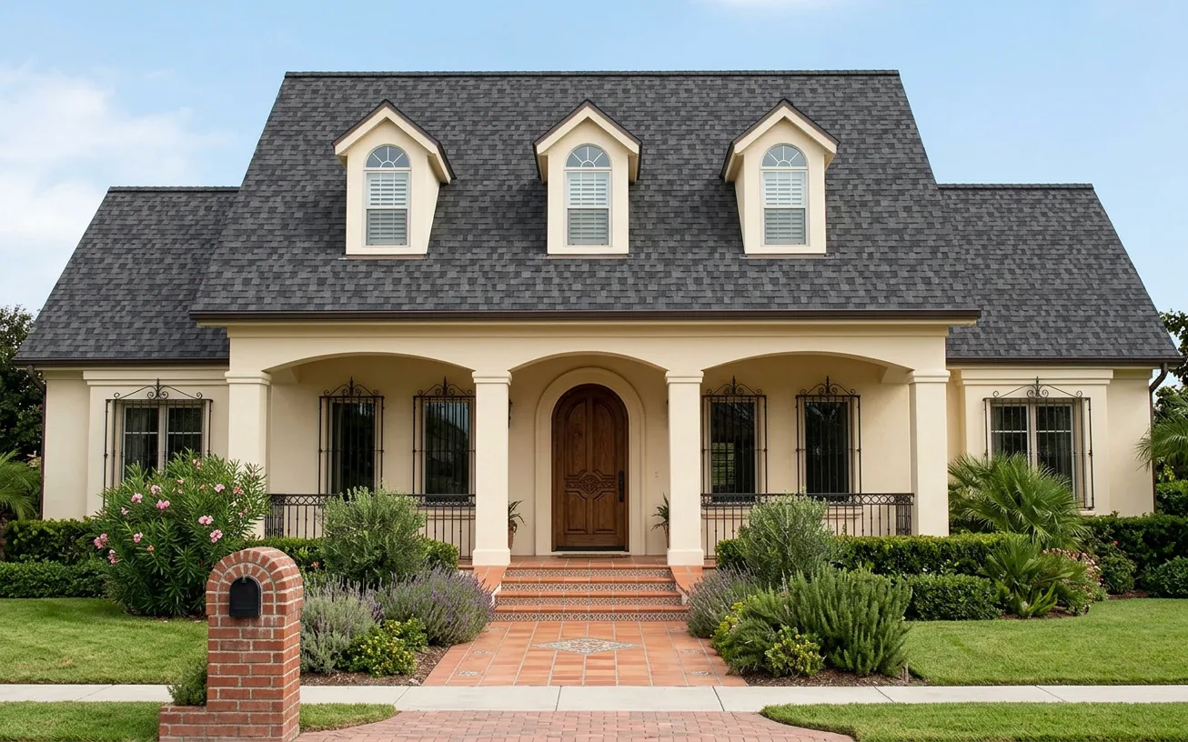 Florida home with Duration Midnight Plum roof