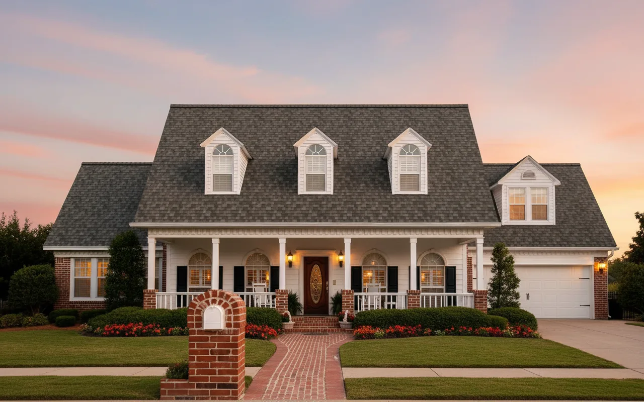 Florida home with Duration Peppercorn roof