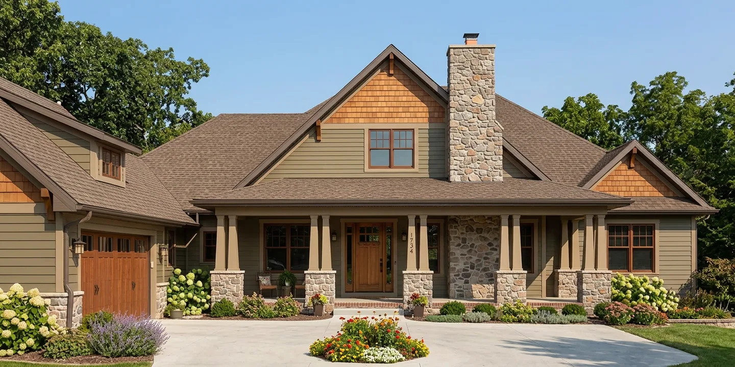 Florida home with Heritage Weathered Wood roof